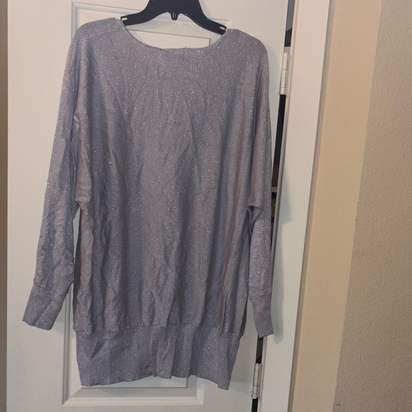 Lane Bryant Silver Women's Sweater top 22 24 - Picture 4 of 5